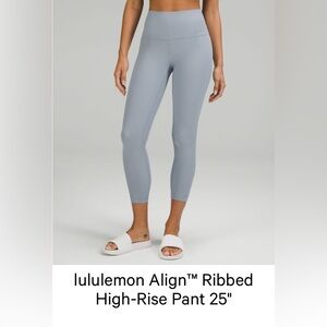 lululemon Align™ Ribbed High-Rise Pant 25"
Light Blue